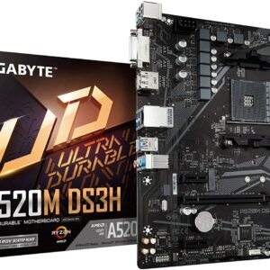 Gigabyte A520M DS3H MicroATX Motherboard - AMD Motherboards