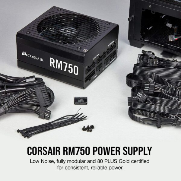 Corsair RMe Series RM750e 750 Watt, 80+ Gold Certified, Fully Modular Power Supply - Power Sources