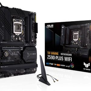 ASUS TUF Gaming Z590-Plus (WiFi 6) LGA 1200 (Intel 11th/10th Gen) ATX Gaming Motherboard - Intel Motherboards
