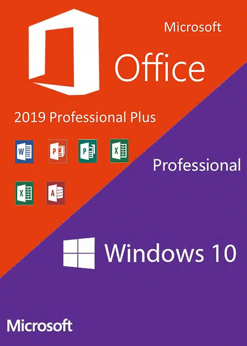 Windows 10 PRO and MS Office 2019 Professional Plus CD Keys Bundle Digital License Key - BTZ Flash Deals