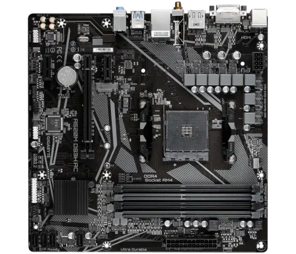 Gigabyte A520M DS3H AC MicroATX Motherboard - AMD Motherboards