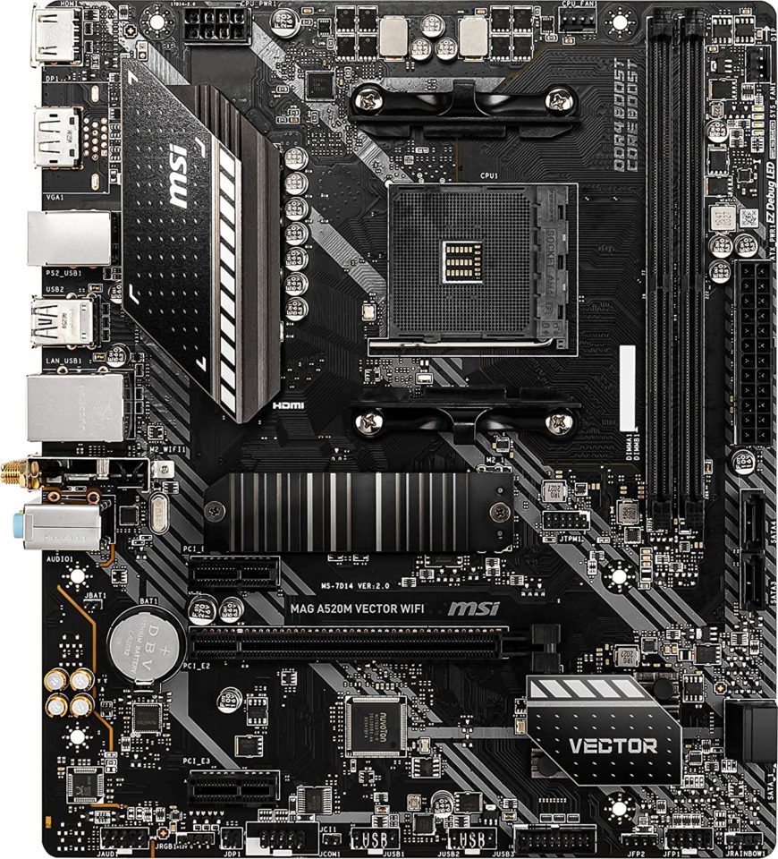 MSI Anuncia Motherboards MAG A520M VECTOR WIFI Y A520 PRO Series