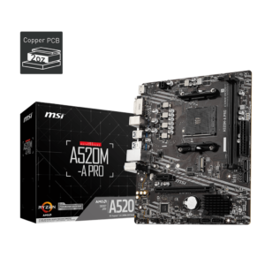 MSI A520M-A PRO Micro ATX Gaming Motherboard