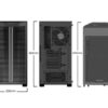 Be Quiet! Pure Base 500DX Black ATX Computer Case ARGB Mid Tower Tempered Glass Window - Chassis