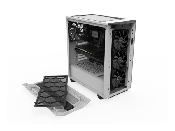 Be Quiet! Pure Base 500DX White ATX Computer Case ARGB Mid Tower Tempered Glass Window BGW38 - Chassis