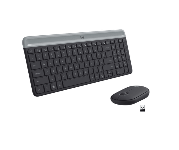 Logitech MK470 Slim Wireless Combo Keyboard Graphite - Computer Accessories