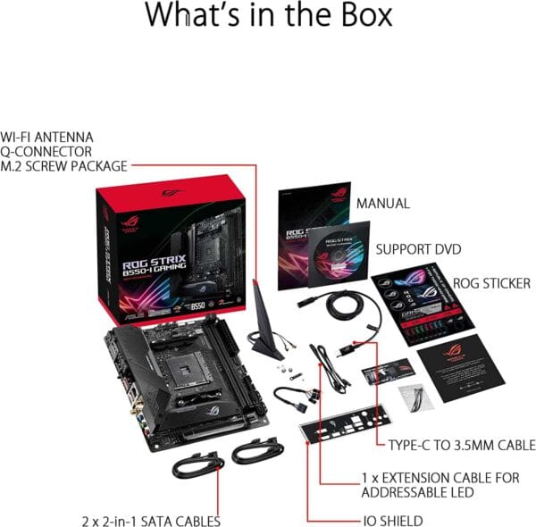 ASUS ROG Strix B550I Mini-ITX SFF Gaming Motherboard - AMD Motherboards