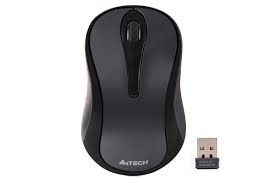 A4tech G3-280N-1 Wireless Mouse Glossy Grey - Computer Accessories