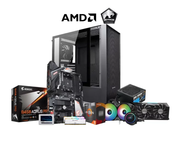 KANZAI AMD Ryzen 5 3600/16GB/512GB/RTX 3050 High Performance Editing & Gaming System Unit - BTZ Flash Deals