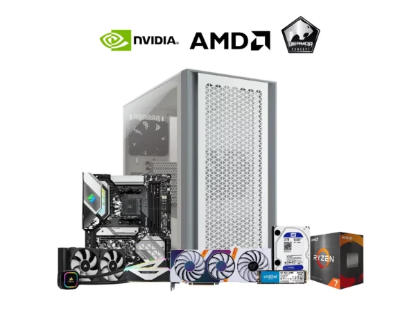 KURO AMD Ryzen 7 5800X/16GB/500GB/2TB/RTX 3060/Corsair 4000D High Performance Engineering and Gaming System Unit - Consumer Desktop