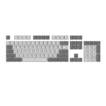 Tecware PBT Keycaps Double-Shot for Mechanical Keyboards Full 111 Keys Set OEM Profile White / White Grey