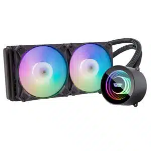 Dark Flash Twister DX240 All in One Liquid Cooling System Black/White/Pink - AIO Liquid Cooling System