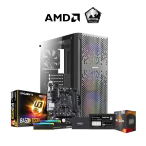 WARLOCK AMD Ryzen 5 5600G | 16GB | 500GB NVME High Performance Editing & Gaming APU System Unit - Consumer Desktop