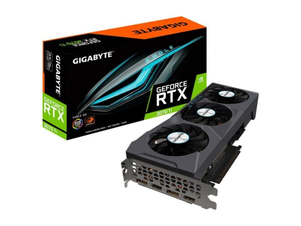 GIGABYTE Eagle GeForce RTX 3070 Ti 8GB GDDR6X PCI Express 4.0 ATX Video Card GV-N307TEAGLE-8GD - Nvidia Video Cards