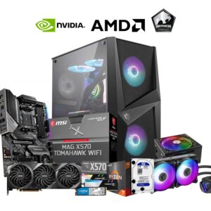 RESSHIN AMD Ryzen 5800X/16GB/250GB/2TB/RTX 3060 High End Production and Gaming System Unit - Consumer Desktop
