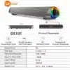 Lenovo Lecoo DS101 Sound Bar Audio Wired Bluetooth Speaker Subwoofer Black/White - Audio Gears and Accessories