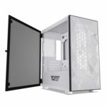 DarkFlash DLM21 White Mesh Micro ATX Case with Tempered Glass Door