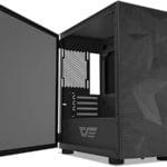 DarkFlash DLM21 Black Mesh Micro ATX Case with Tempered Glass Door