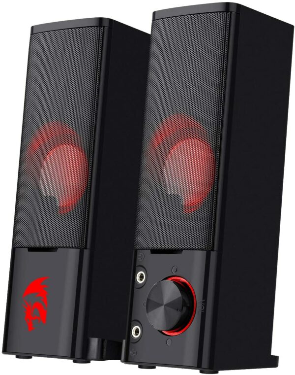 Redragon GS550 Orpheus PC Gaming Speakers 2.0 Channel Stereo Desktop Computer Sound Bar - BTZ Flash Deals