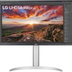LG 27UP850-W 27” UHD 3840 x 2160 IPS Display, VESA DisplayHDR 400, DCI-P3 Silver Monitor