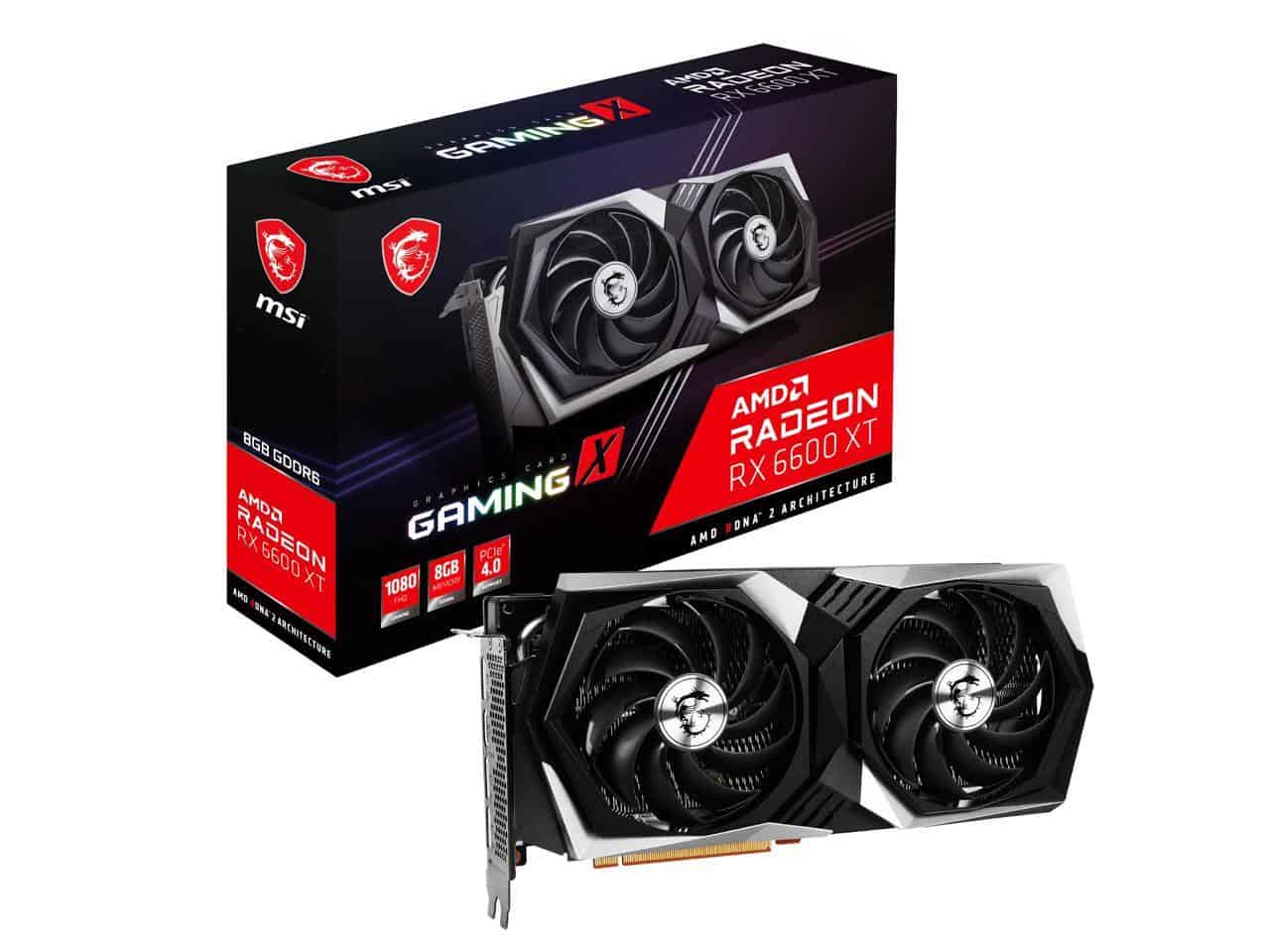 MSI Gaming Radeon RX 6600 XT 8GB GDDR6 PCI Express 4.0 ATX Video Card - AMD Video Cards