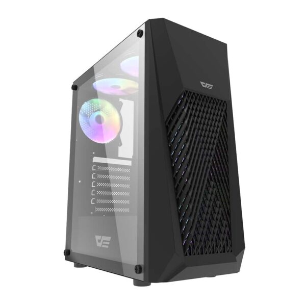 DarkFlash DK150 Tempered Glass with Triple Fans Gaming PC Case - Chassis