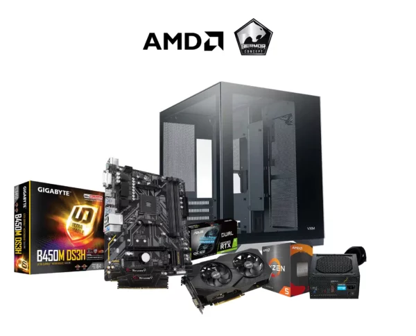 ERZA AMD Ryzen 5 3600/16GB/480GB/RTX 2060/Tecware VXM High Performance Editing & Gaming System Unit - Consumer Desktop