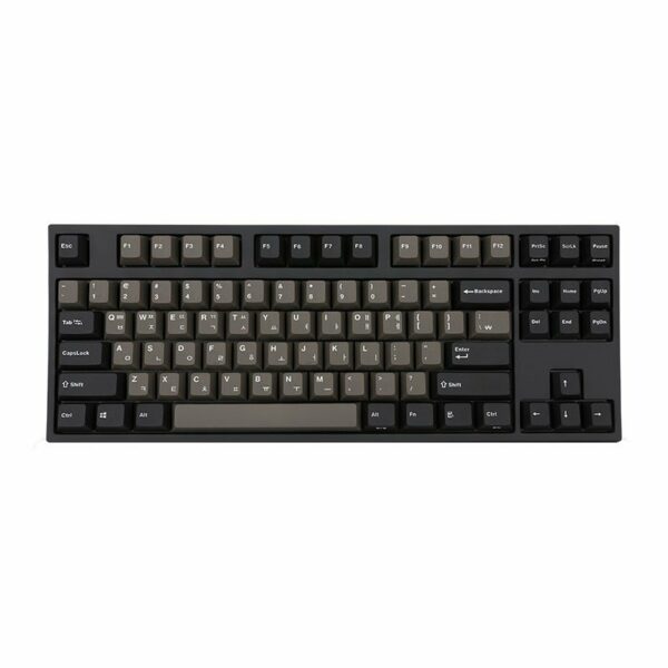 Leofold FC750R PD Graphite/White - Cherry Silent Red, PBT Double Shot Keycap, TKL Mechanical Keyboard - Computer Accessories