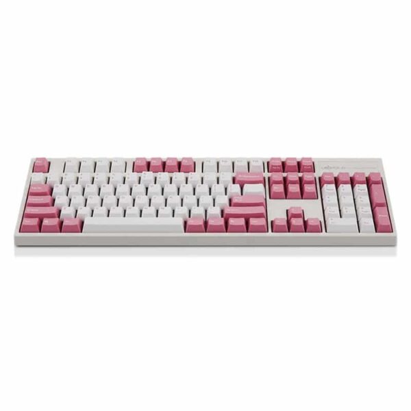Leopold FC900R PD Light Pink - Cherry Clear, PBT Double Shot Key Cap, Full Size 104 Keys Mechanical Keyboard - Keyboards