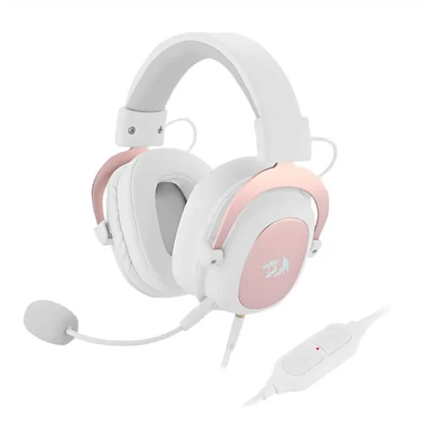 Redragon H510 ZEUS V2 Gaming Headset 7.1 Surround Sound Memory Foam Ear Pads Black | White | Pink - Computer Accessories