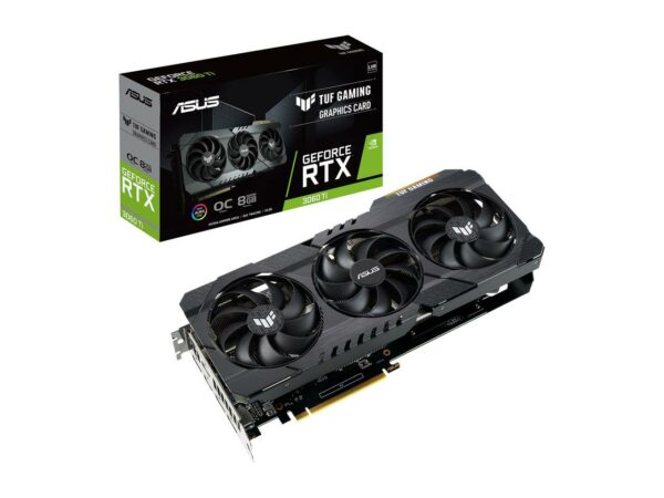 ASUS TUF Gaming GeForce RTX 3060 Ti V2 OC Edition 8GB GDDR6 TUF-RTX3060TI-O8G-V2-GAMING Video Card - Nvidia Video Cards