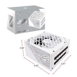 ASUS ROG STRIX 850W 80 PLUS Gold Certification, Fully Modular Cables White Power Supply - Power Sources