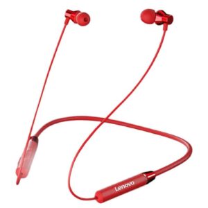Lenovo HE05 Neckband Magnetic Bluetooth Headset Red - Audio Gears and Accessories