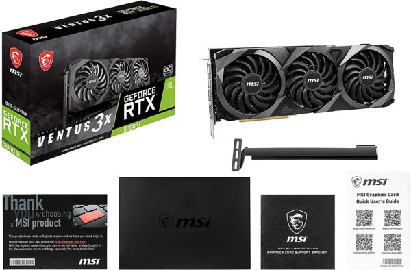 MSI Ventus 3X GeForce RTX 3080 Ti 12GB GDRR6X 320-Bit Graphics Card - BTZ Flash Deals