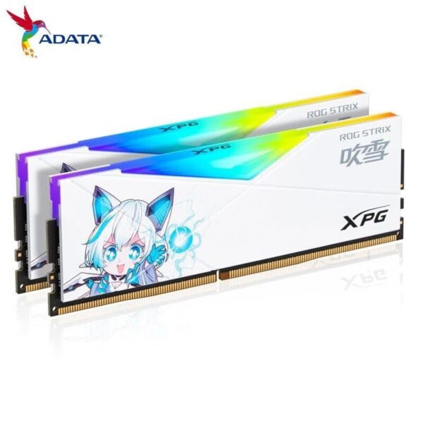 Adata XPG Spectrix D50 RGB 2X16GB 32GB 3600MHZ DDR4 ROG Strix Edition Desktop Memory - White - Desktop Memory