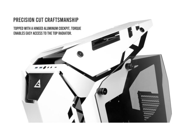 Antec Torque Aluminum ATX Mid Tower Computer Case White/Black IF Design Award Winner - Chassis