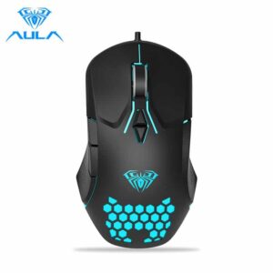 AULA F809 Backlit Macro Programming Wired Gaming Mouse - Computer Accessories