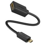 UGREEN 20137 Mini HDMI Male To HDMI Female Adpter Cable 20CM Black