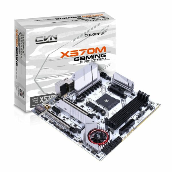 Colorful CVN X570M Gaming Frozen V14 Micro ATX Gaming Motherboard - AMD Motherboards