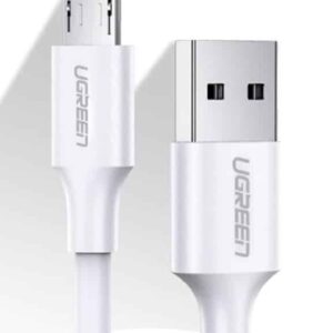 UGREEN USB US289 2.0 A to Micro USB Cable Nickel Plating 1 Meter White - Cables/Adapter