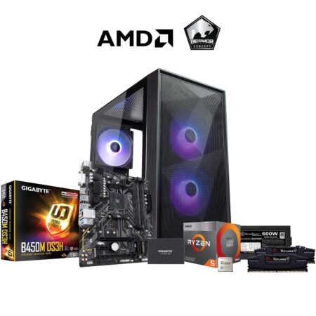 MUKURO AMD Ryzen 5 4600G/16GB/480GB High Performance Editing & Gaming APU System Unit - Consumer Desktop