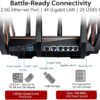 ASUS ROG Rapture WiFi 6 Gaming Router GT-AX11000 Tri-Band 10 Gigabit Wireless Router - Networking Materials