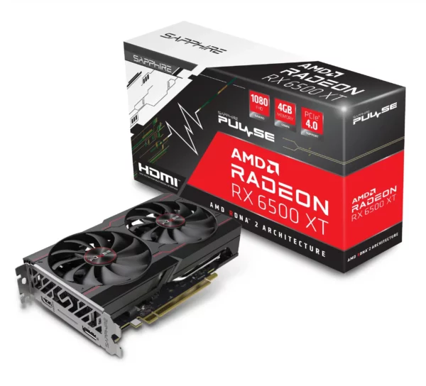 Sapphire PULSE AMD Radeon RX 6500 XT Gaming OC Video Card - AMD Video Cards