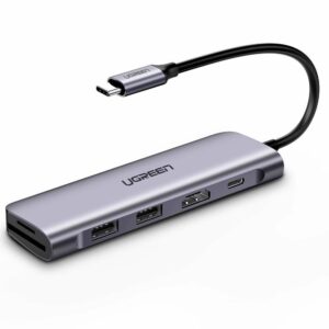 UGREEN 60384 USB-C Multifunction Hub 6 in 1 (HDMI + SD + TF + 2 USB 3.0 + PD) - BTZ Flash Deals