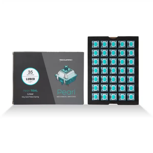 Tecware Pearl Teal 63G Linear Switch 35PCS/Pack - Computer Accessories
