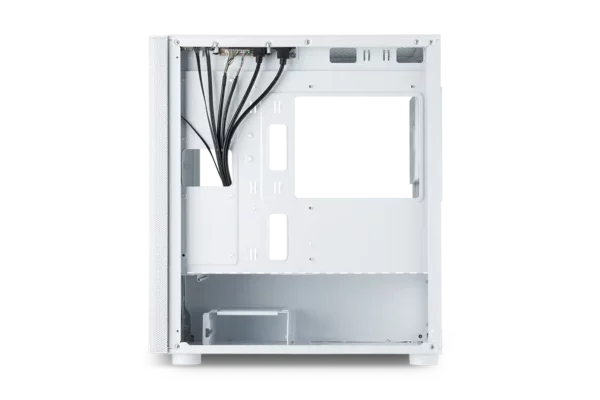 Tecware Flatline mATX High Airflow with 4x FREE Fans PC Case Black/White - Chassis