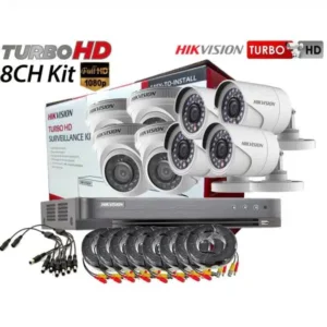 HIKVISION 8 Channel and 8 2MP Camera TVI-8CH4D4B-2MP-Eco 8CH 2MP-Lite Analog Kit/DS-7208HGHI-K1/4PCS DS-2CE16D0T-IPF(3.6mm)/4PCS DS-2CE56D0T-IPF (3.6mm）CCTV Package Kit - CCTV & Securities