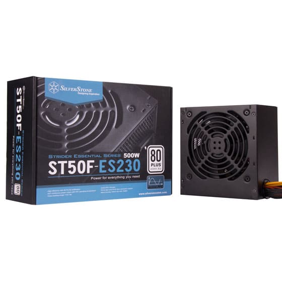 SilverStone Strider Essential 500W 80PLUS SST-ST50F-ES230 Power Supply Unit - BTZ Flash Deals