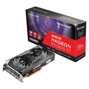 SAPPHIRE Nitro+ Radeon RX 6600 XT 8GB GDDR6 Video Card - AMD Video Cards