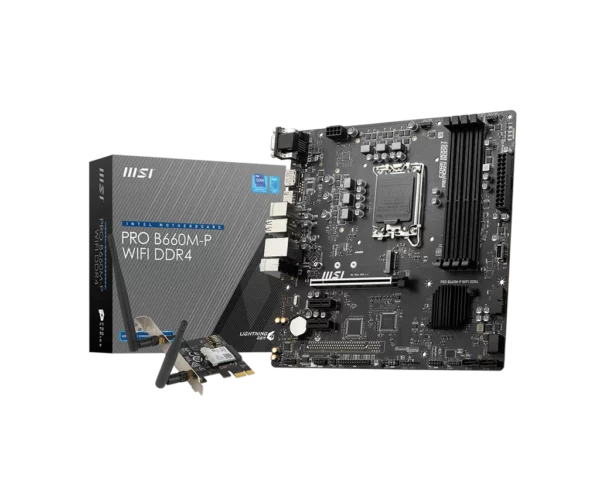 MSI PRO B660M-P WIFI DDR4 Intel Motherboard LGA 1700 - Intel Motherboards
